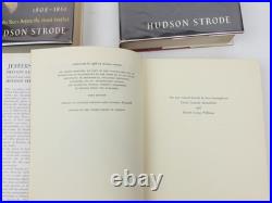 SIGNED Hudson Strode / Jefferson Davis / 4 Vol Confederate Civil War Political