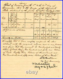SIMON BOLIVAR BUCKNER, Confederate General Civil War Date Signed Document, 10988