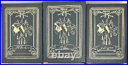 Set of 3 Easton Press Civil War Confederate Leader Memoirs 205 Full Leather HB