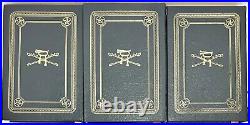 Set of 3 Easton Press Civil War Confederate Leader Memoirs 205 Full Leather HB