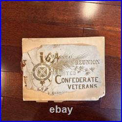 Sixth Annual Reunion United Confederate Veteran Association 1869 Booklet
