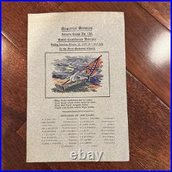 Sixth Annual Reunion United Confederate Veteran Association 1869 Booklet