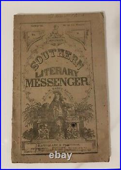 Southern Literary Messenger September 1863 Civil War Confederate Publication