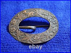 Sterling Silver Confederate Sash Buckle Dug Near Brandy Station VA