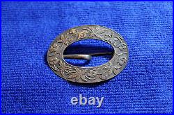 Sterling Silver Confederate Sash Buckle Dug Near Brandy Station VA