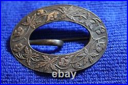 Sterling Silver Confederate Sash Buckle Dug Near Brandy Station VA