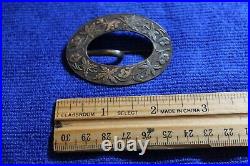 Sterling Silver Confederate Sash Buckle Dug Near Brandy Station VA