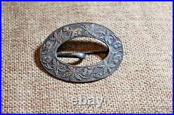 Sterling Silver Confederate Sash Buckle Dug Near Brandy Station VA