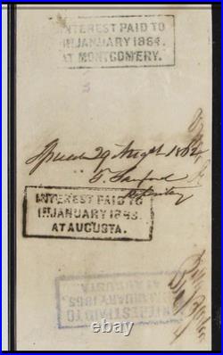 T-39 1862 $100 Confederate States Civil War Charleston Banknote Currency, PMG 53