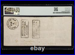T-40 1862 Confederate States $100 Civil War SAN ANTONIO TX Stamp Currency, PMG