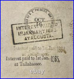 T-40 1862 Confederate States $100 Civil War TALLAHASSEE FL Currency, PMG ChAU 58
