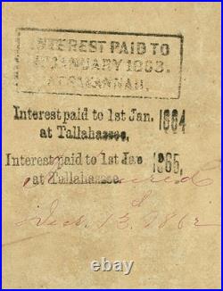 T-40 1862 Confederate States $100 Civil War TALLAHASSEE FL Currency, PMG ChAU 58