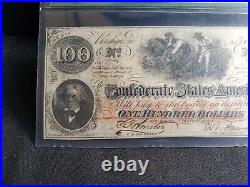 T-41 $100 1862 Confederate Currency CSA Civil War PMG 64 Uncirculated
