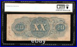 T-51 $20 1862 Confederate States Currency Civil War Banknote, PCGS 30 AA23