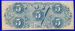 T-60 1863 $5 Confederate Currency CIVIL War Bill 96979