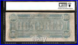 T-65 $100 1864 Confederate States Currency Civil War Banknote, PCGS 58PPQ AA18