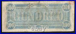 T-65 1864 $100 Confederate Currency Lucy Pickens CIVIL War Bill 80058