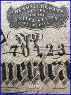 T-65 1864 $100 Confederate Currency Lucy Pickens Civil War Money CSA Note VF