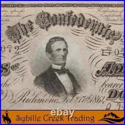 T-66 1864 $50 Confederate Currency CIVIL War Bill 17072-p