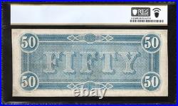 T-66 1864 $50 Confederate Currency Pcgs 58 CIVIL War Bill 72040