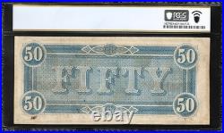 T-66 1864 $50 Confederate Currency Pcgs 62 CIVIL War Bill 72006