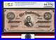 T-66 1864 $50 Confederate Currency Pcgs 64 Ppq CIVIL War Bill 72007
