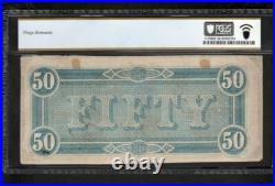 T-66 $50 1864 Confederate States Currency Civil War Banknote, PCGS 58 (A8)