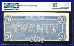 T-67 1864 $20 Confederate Currency Pmg 62 Epq CIVIL War Bill 65761-6 T-67 1864 $20 Confederate Currency Pmg 62 Epq CIVIL War Bill 65761-6