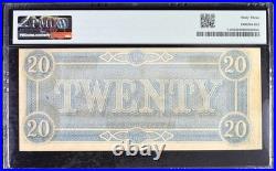 T-67 $20 1864 Confederate States Currency Civil War PMG 63 CONSECUTIVE PAIR