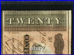 T-67 CONFEDERATE STATES of AMERICA $20 CIVIL WAR 1864 PLATE # 18 #9369 T-67 CONFEDERATE STATES of AMERICA $20 CIVIL WAR 1864 PLATE # 18 #9369