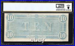 T-68 1864 $10 Confederate Currency Pcgs 63 CIVIL War Ten Dollar Bill 50605 T-68 1864 $10 Confederate Currency Pcgs 63 CIVIL War Ten Dollar Bill 50605