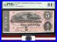 T-69 1864 $5 Confederate Currency Pmg 64 Epq CIVIL War Note 100164