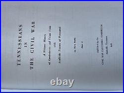 TENNESSEANS IN THE CIVIL WAR 2 Volume Set Confederate & Union NICE