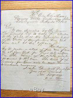 Tennessee CIVIL War Confederate Letter Murfreesboro Campaign 1863