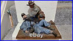 Terry Jones Moment of Mercy Civil War Scene Union Confederate Painted SIGNED