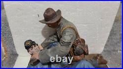 Terry Jones Moment of Mercy Civil War Scene Union Confederate Painted SIGNED