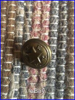 Texas Confederate Civil War Coat Button Rare Superior Quality Backmark Complete
