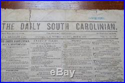 The Daily South Carolinian CIVIL War Newspaper June 28, 1864 Confederate