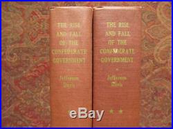 The Rise And Fall Of The Confederate Government CIVIL War Fine Set
