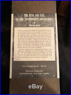 The Rise and Fall of the Confederate Government, 2 Volume Slipcase Set, J. Davis