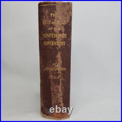 The Rise and Fall of the Confederate Government Vol 2 Jefferson Davis 1881 First