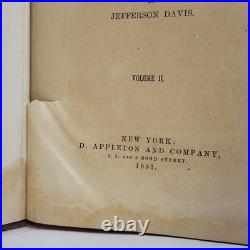 The Rise and Fall of the Confederate Government Vol 2 Jefferson Davis 1881 First