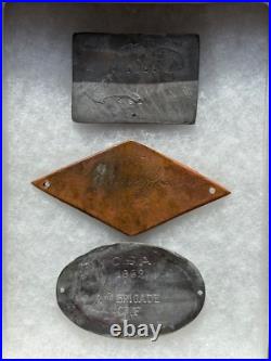 Three Confederate Civil War Breast Plates