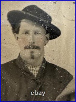 Tintype Of Two Civil War Soldiers-Brothers-Union/Confederate