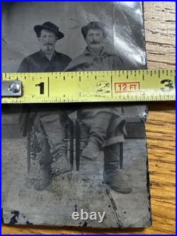 Tintype Of Two Civil War Soldiers-Brothers-Union/Confederate