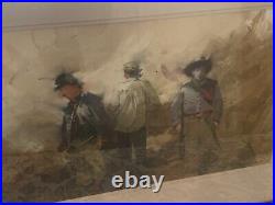 Troy Crisswell American Art Watercolor Civil War Ghostly Confederate Union