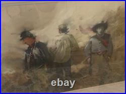 Troy Crisswell American Art Watercolor Civil War Ghostly Confederate Union