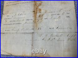 Two Civil War Confederate Papers Entry And Discharge for Elias Kirby Very Rare