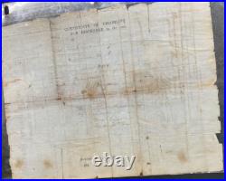 Two Civil War Confederate Papers Entry And Discharge for Elias Kirby Very Rare