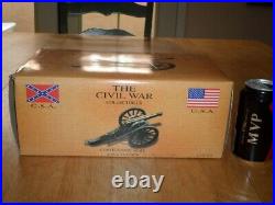 U. S. A. & C. S. A. The CIVIL War Confederate Army, 12 Long, Metal Cannon, Nib